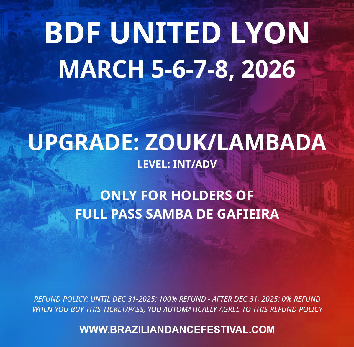 UPGRADE PASS ZOUK/LAMBADA